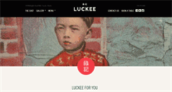 Desktop Screenshot of luckeerestaurant.com
