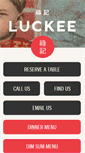 Mobile Screenshot of luckeerestaurant.com